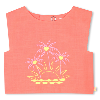Linen-look embroidered top BILLIEBLUSH GIRL