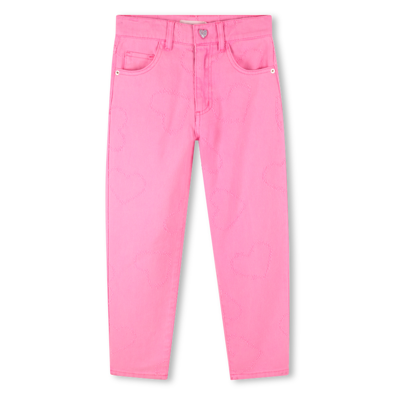 Twill trousers with hearts BILLIEBLUSH 
                    GIRL